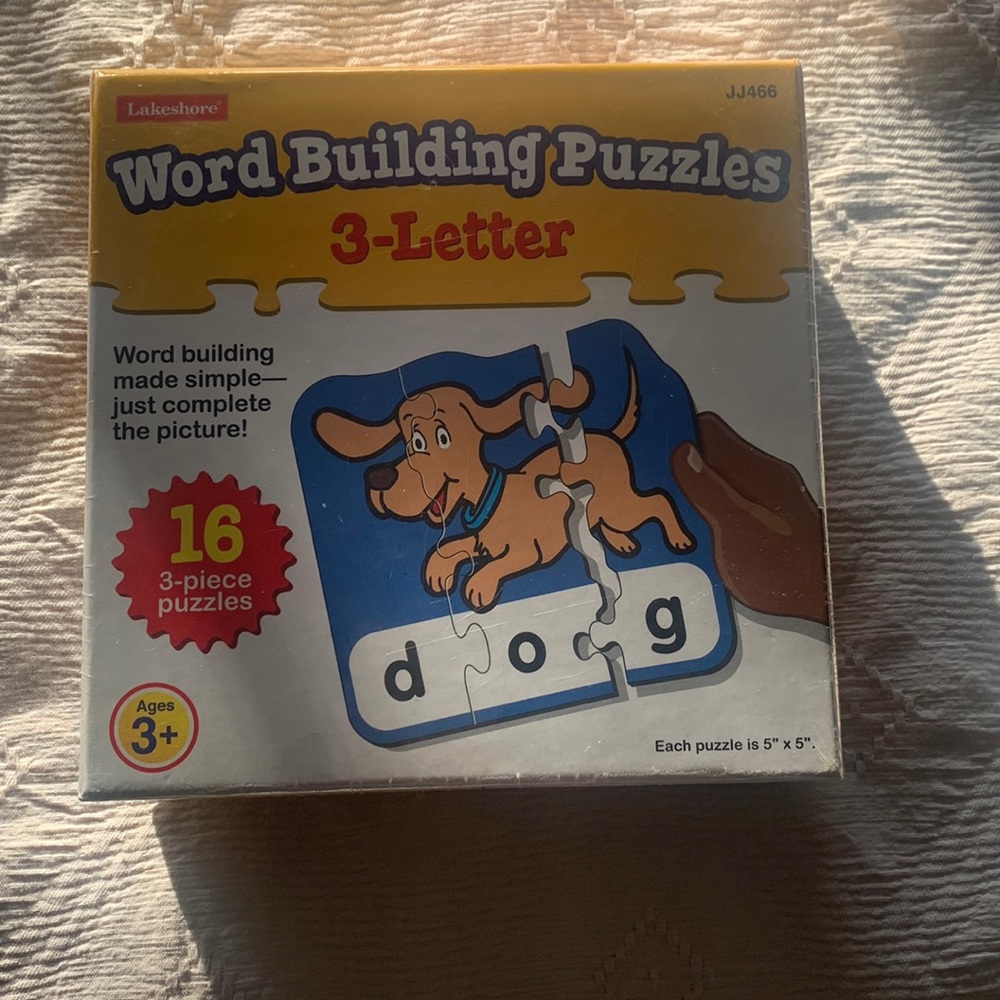 Word Building Puzzel 3+ Reading Game for kids